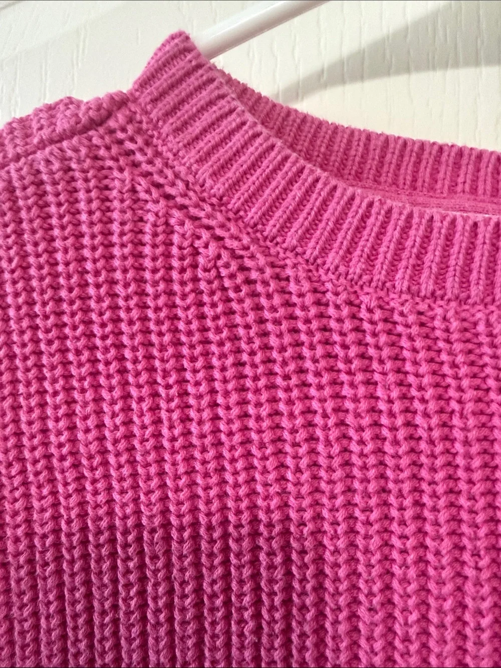 GAP Girls Crewneck Sweater - Bright Pink